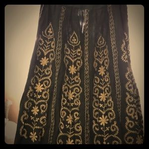 Vintage Indian Influenced Drawstring Skirt